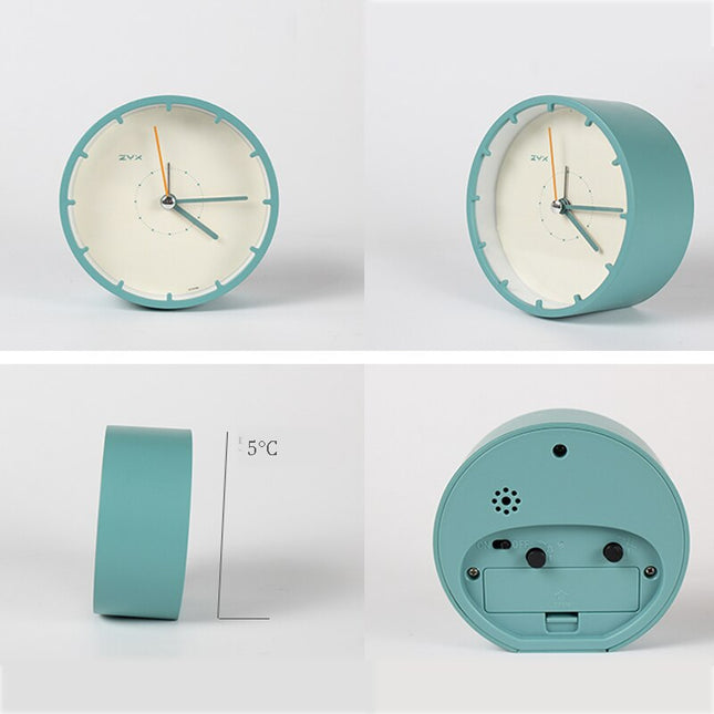 Minimalistisk rund klokke uten tall