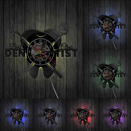 Vinylklokke gave til tannlege kontor