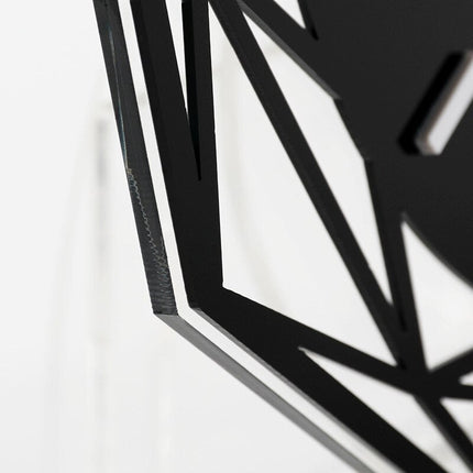 Geometrisk design bordklokke i metall