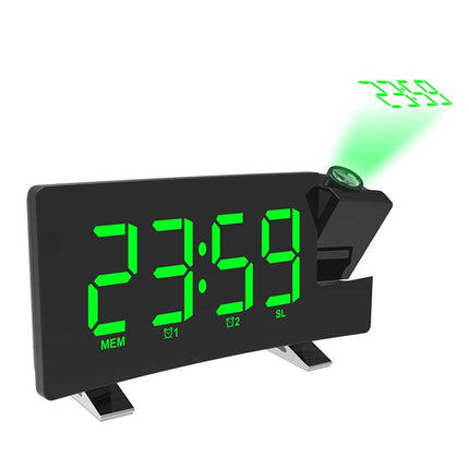 Digital LED-vekkerklokke med projektor