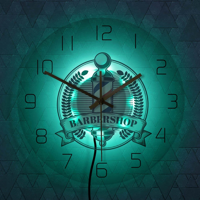 Dekorativ veggklokke for barbershop og frisør