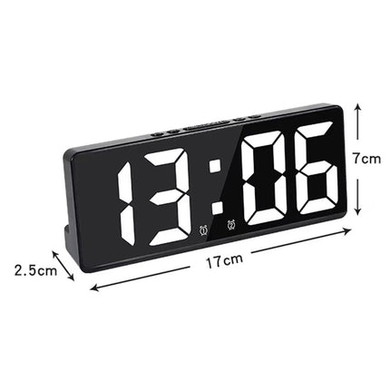 Liten digital bordklokke med alarm