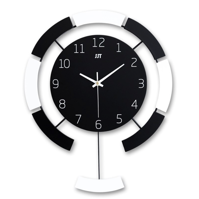 Moderne design veggklokke med pendel