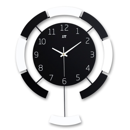 Moderne design veggklokke med pendel