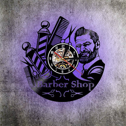 Vinylklokke for frisør og barberer