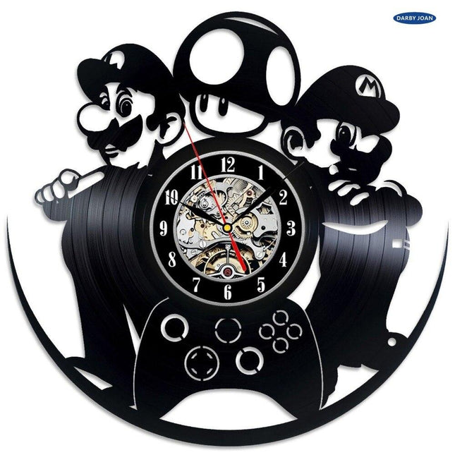 Super Mario gamer vinylklokke veggdekor