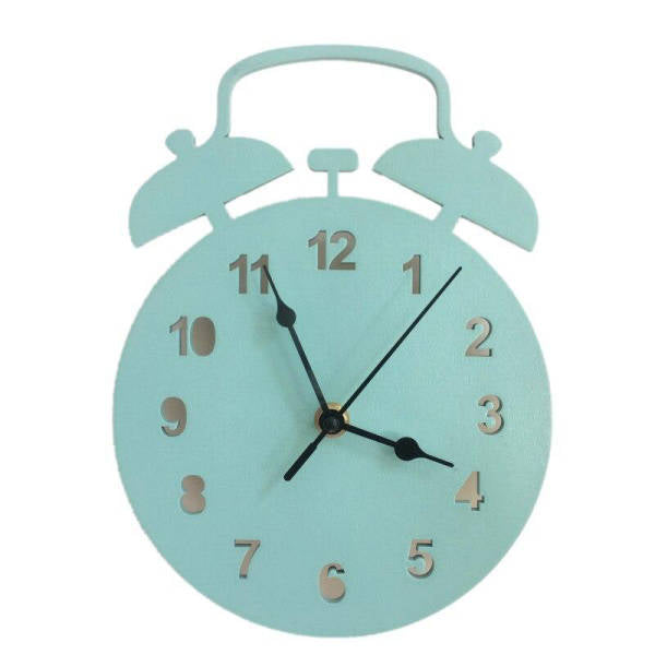 Veggklokke formet som vekkerklokke