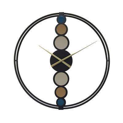 Abstrakt design veggklokke med sirkler