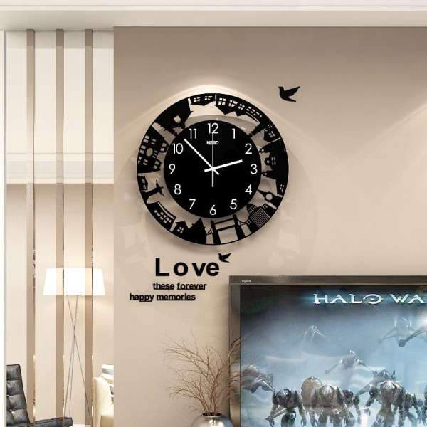Veggklokke med London skyline motiv