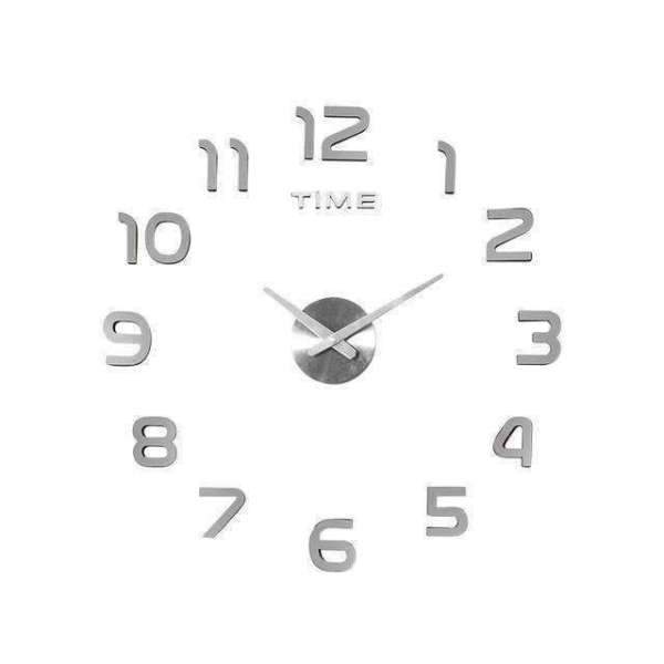 Stillegående DIY veggklokke med 3D tall