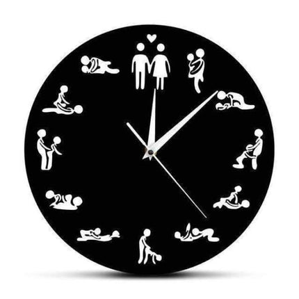 Klassisk Kamasutra veggklokke minimalistisk design
