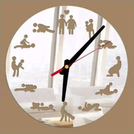 Kamasutra veggklokke med speil design