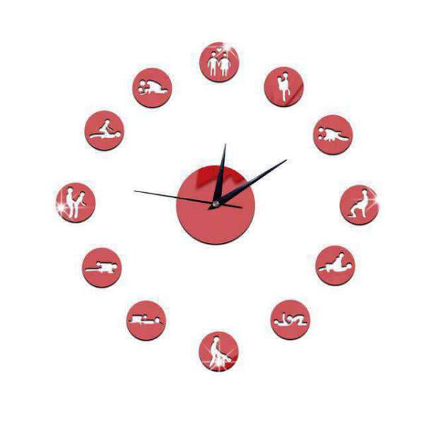 DIY Kamasutra veggklokke med klistremerker