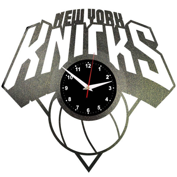 Glitter New York Knicks vinylklokke