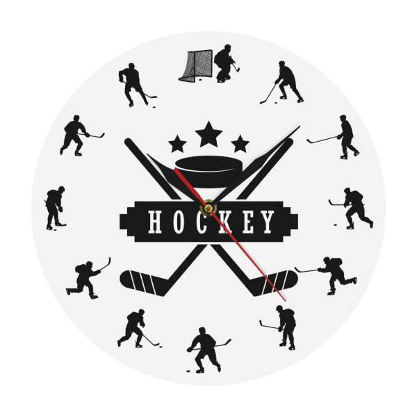 Moderne ishockey veggklokke for sportsfans