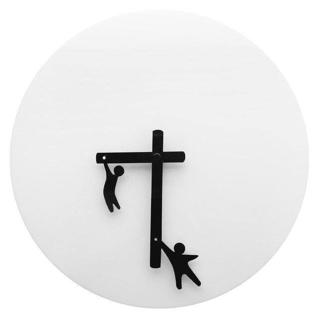 Leken minimalistisk veggklokke for moderne hjem