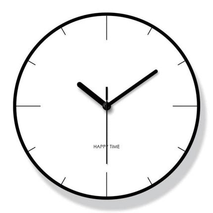 Enkel minimalistisk veggklokke for stue