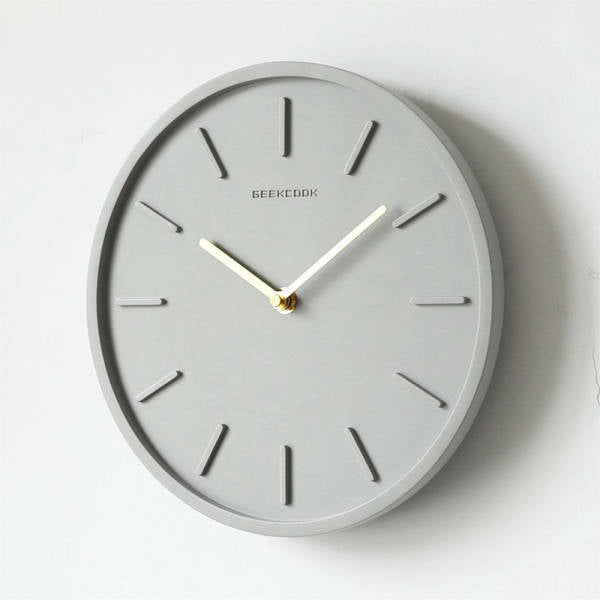 Minimalistisk rund veggklokke moderne design