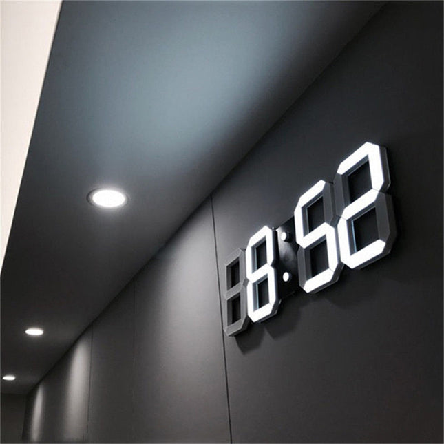 Moderne digital LED veggklokke design