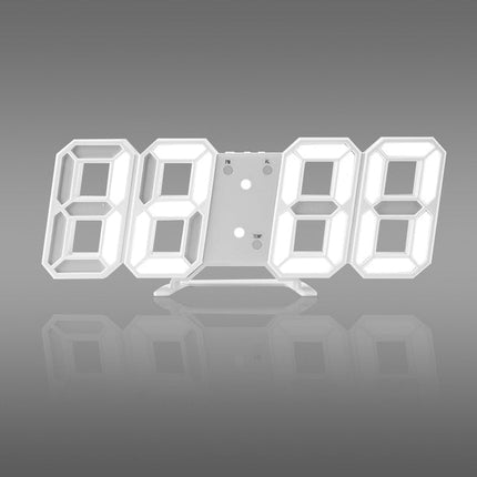 Moderne digital 3D LED veggklokke