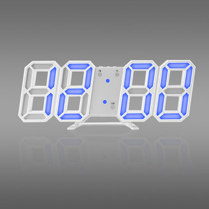 Moderne digital 3D LED veggklokke