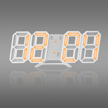 Moderne digital 3D LED veggklokke