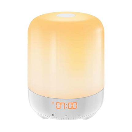 Nattbordslampe med innebygd digital vekkeklokke