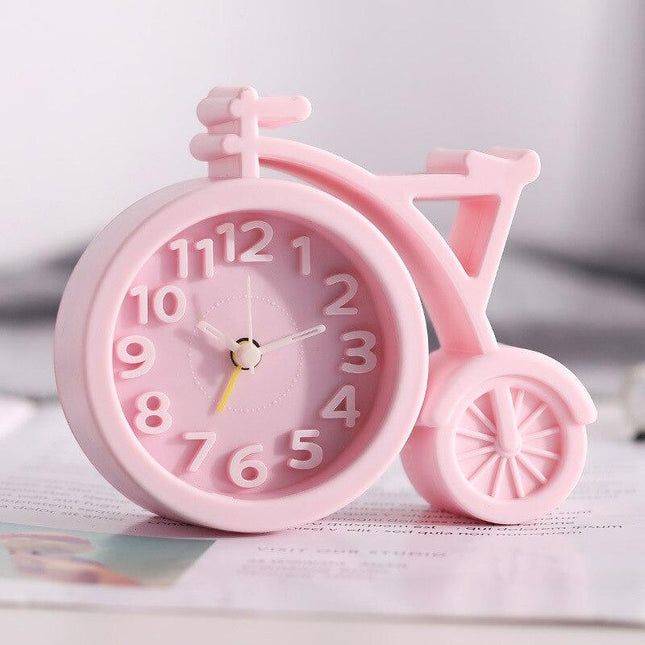 Liten dekorativ sykkel vekkerklokke